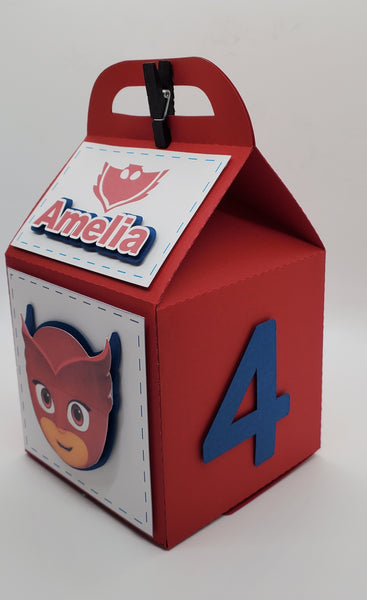 Owlette Carton Milk - Favor Box - Minimum 12 Boxes
