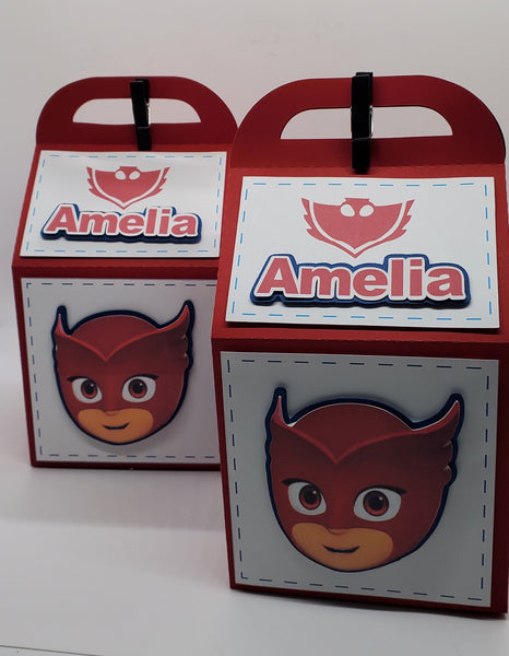 Owlette Carton Milk - Favor Box - Minimum 12 Boxes