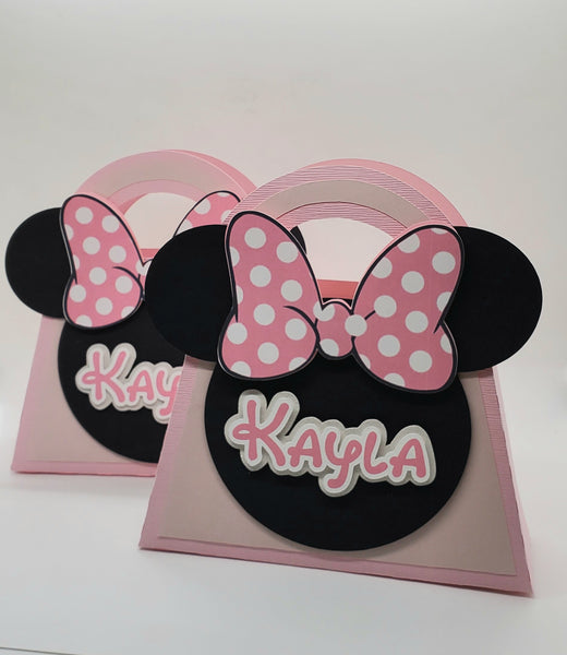 Minnie Mouse Purse - Favor Box - Minimum 12 Boxes