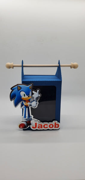 Sonic Custom Shape - Favor Box - Minimum 12 Boxes