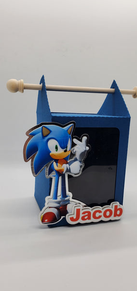 Sonic Custom Shape - Favor Box - Minimum 12 Boxes