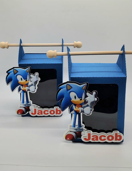 Sonic Custom Shape - Favor Box - Minimum 12 Boxes