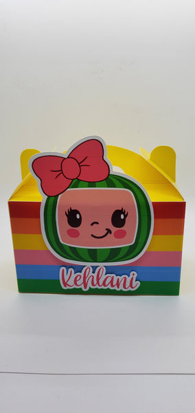 Multicolor Cocomelon - Favor Box - Minimum 12 Boxes