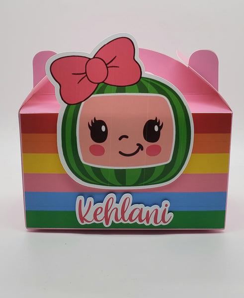 Multicolor Cocomelon - Favor Box - Minimum 12 Boxes