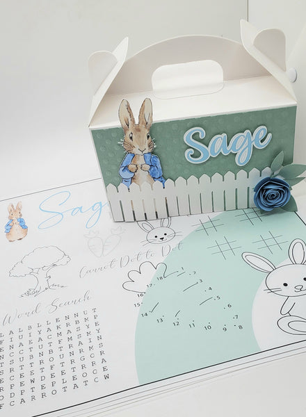 Peter Rabbit Favor Box - Favor Box - Minimum 12 Boxes