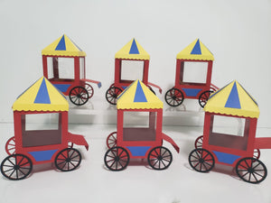 Popcorn Cart - Red Yellow Blue
